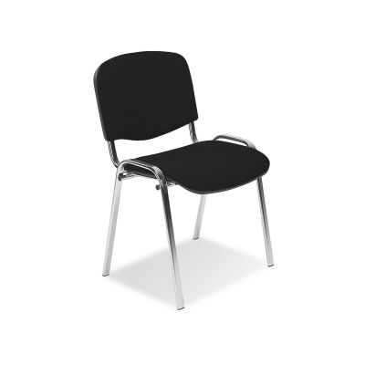 Krzesło Iso Chrome splot czarny C-11