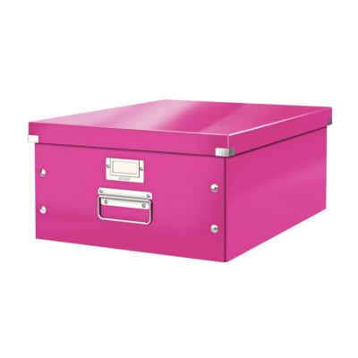 Pudełko uniwersalne Leitz WOW A3 Click & Store różowe metaliczne