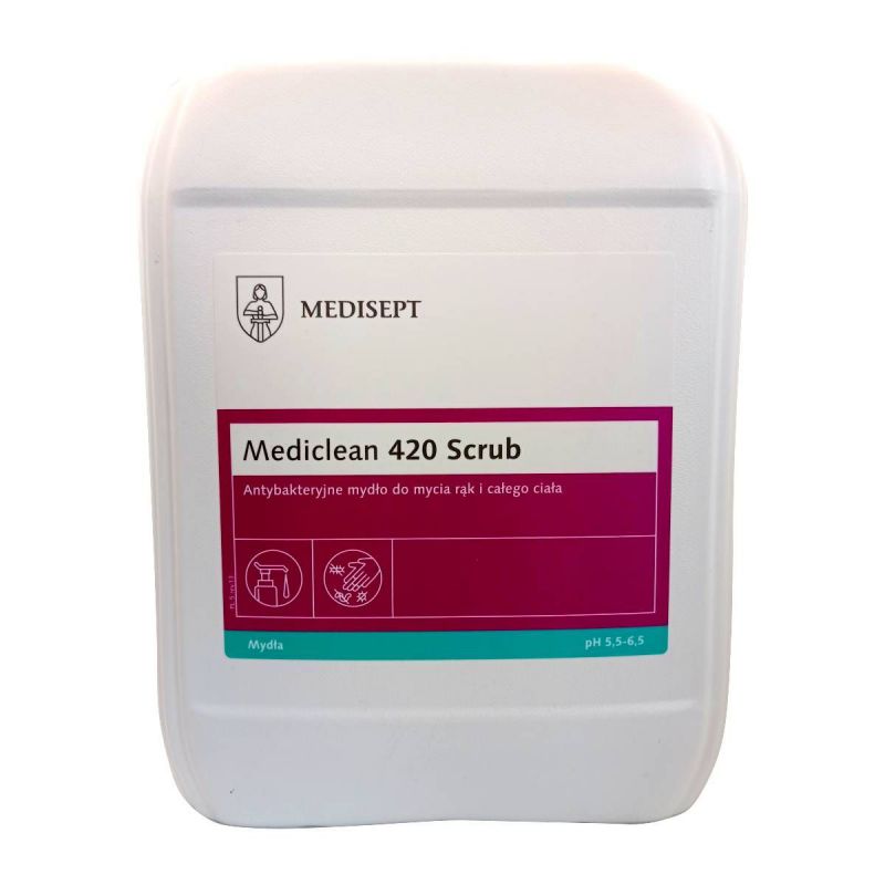 Antybakteryjna emulsja do mycia rąk Medisept Mediclean 420 Scrub 5 l