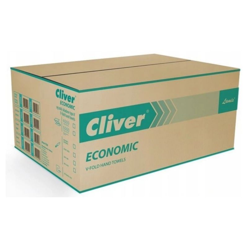 Ręczniki papierowe Cliver Economic szare 2226