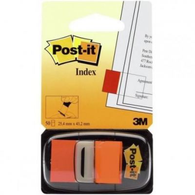Zakładki indeksujące Post-It standardowe 25 x 43 mm pomarańczowe