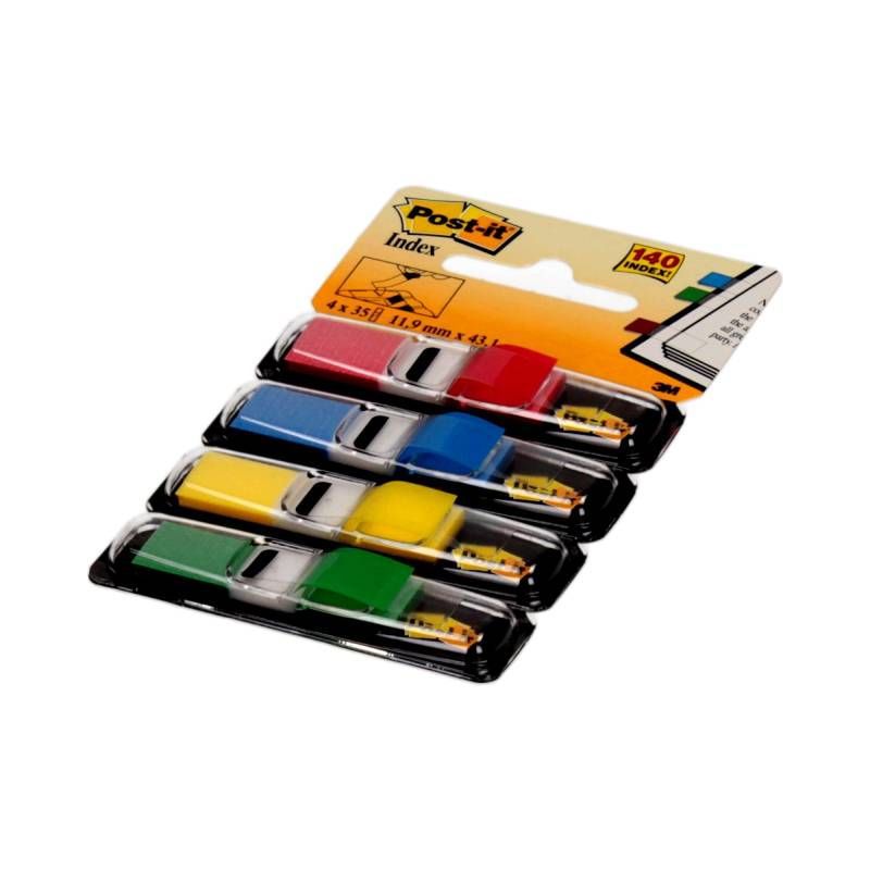 Zakładki indeksujące Post-It wąskie 12 x 43 mm mix kolorów