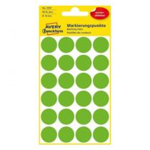Kółka do oznaczania Avery Zweckform Ø18 mm zielone