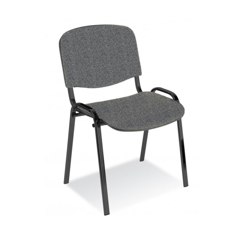 Krzesło Iso Black splot szaro-czarny C-73