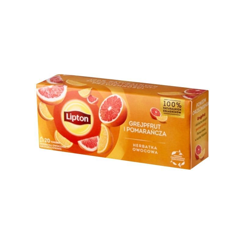 Herbata Lipton Fruits Grejpfrut i Pomarańcza 20 torebek
