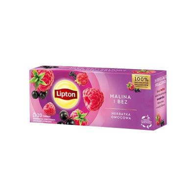 Herbata Lipton Fruits Malina i Bez 20 torebek