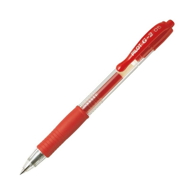 Długopis automatyczny żelowy Pilot G-2 czerwony