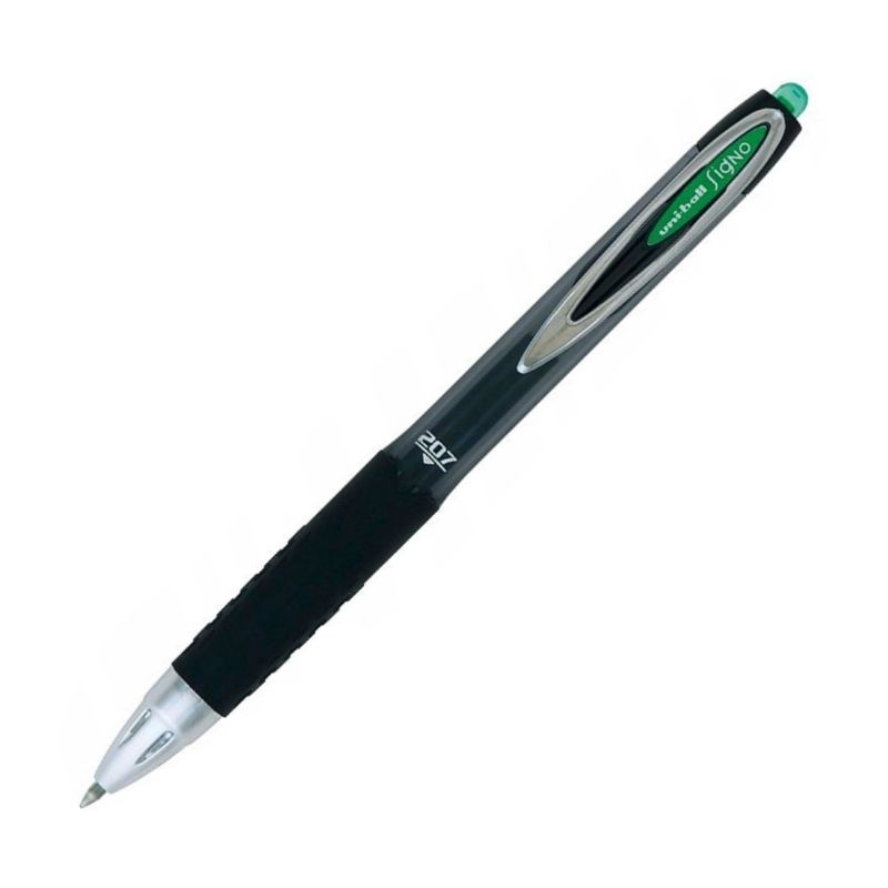 Długopis automatyczny żelowy Uni-Ball Signo UMN-207 zielony