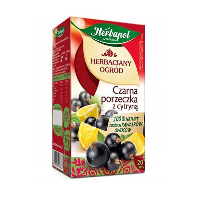 Herbata Herbapol Herbaciany Ogród Czarna Porzeczka z Cytryną 20 torebek