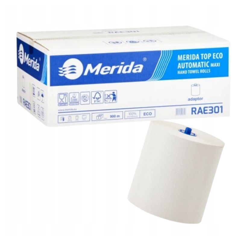 Ręczniki papierowe w roli z adaptorem Merida RAE301 6 szt.