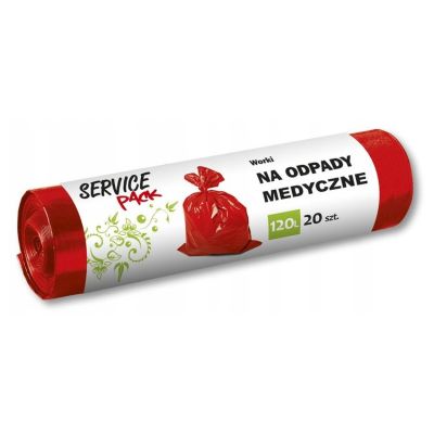 Worki na odpady medyczne Service Pack 120L 20 szt.