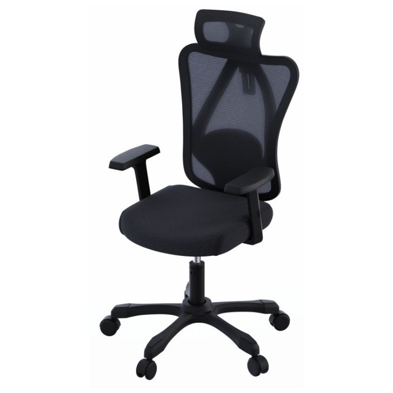 Fotel biurowy ACTBIRD czarny, ergonomiczny