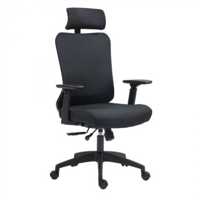 Fotel obrotowy ERGOHIT tkanina czarny
