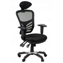 Krzesło obrotowe HG-0001H podst. nylon czarne