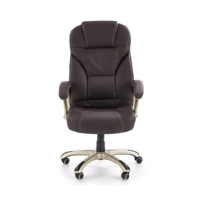 Fotel gabinetowy H-DES Desmond V-CH c. brązowy ekoskóra