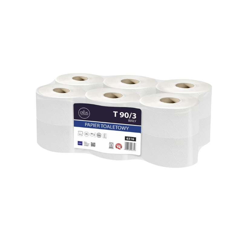 Papier toaletowy Professional Ellis T90/3 Jumbo biały
