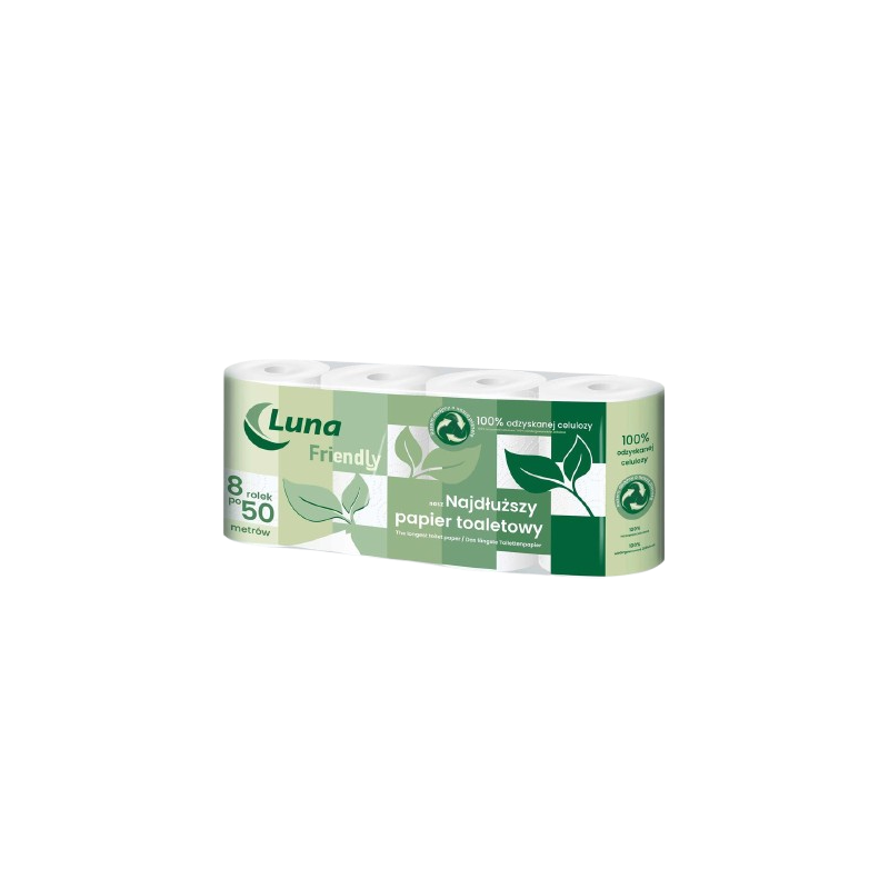 Papier toaletowy Luna Friendly 8 Rolek 50m