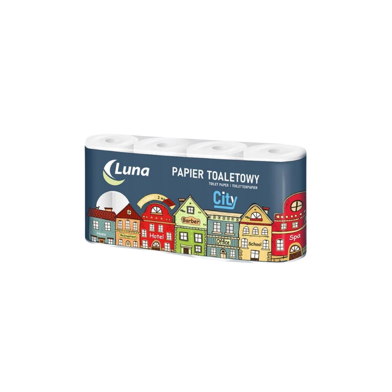 Papier Toaletowy Luna City 8 Rolek 160 listków