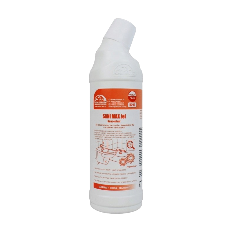 DOLPHIN SANI MAX 1l żel chlorowy do WC