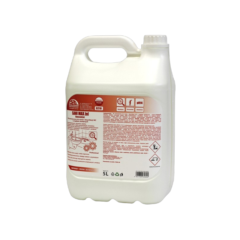 DOLPHIN SANI MAX 5l żel chlorowy do WC