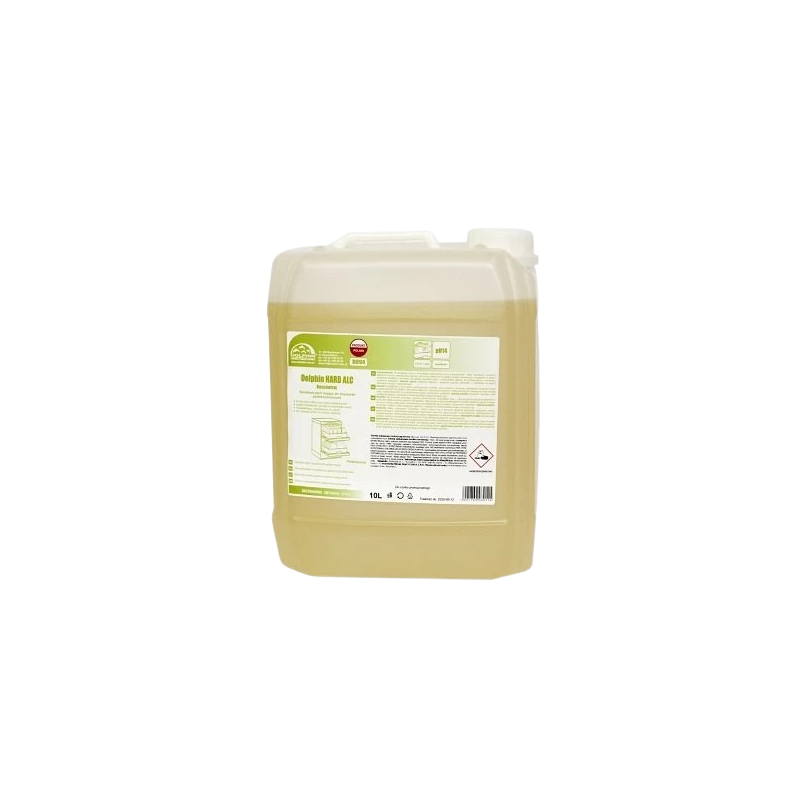 Zasadowy płyn myjący do zmywarek gastronomicznych Dolphin HARD ALC 5l