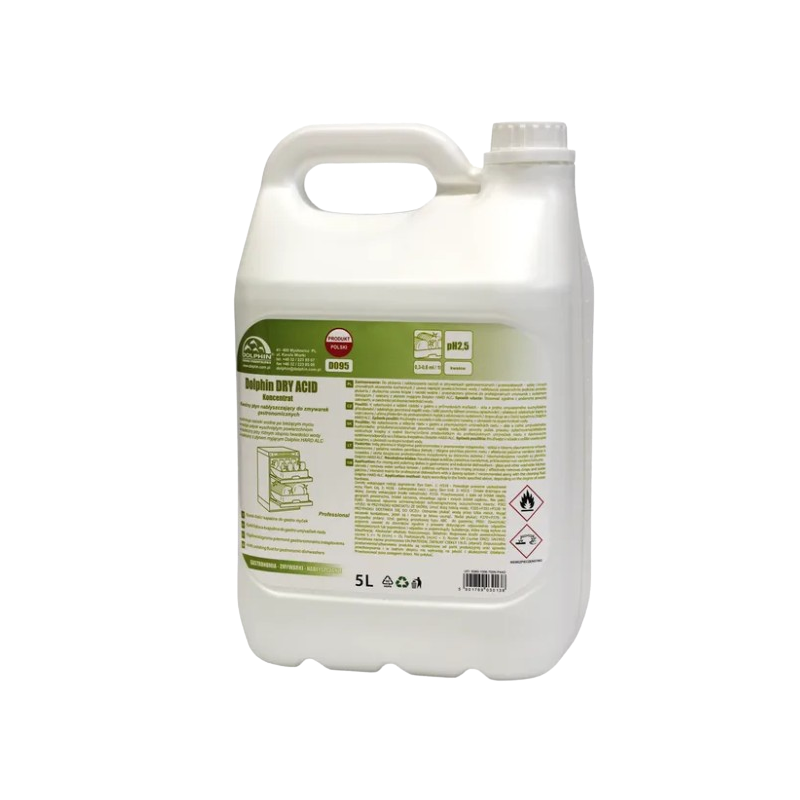 DOLPHIN DRY ACID 5L NABŁYSZCZAJĄCY DO ZMYWAREK