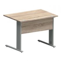 Biurko B-100 S SILVER DĄB COUNTRY SZARA PLATYNA