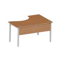 Biurko BN-140L FE buk Bawaria + Szara Platyna