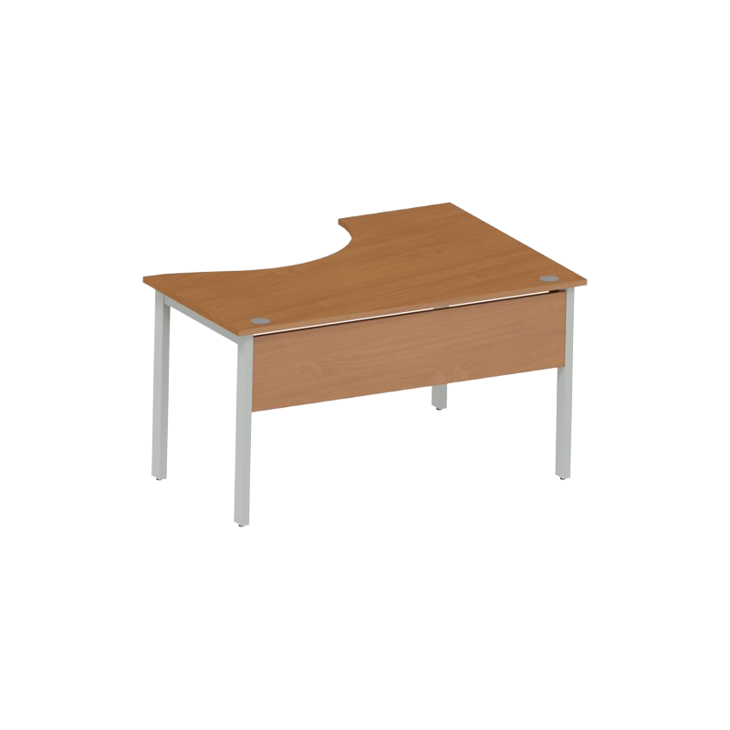 Biurko BN-140L FE buk Bawaria + Szara Platyna