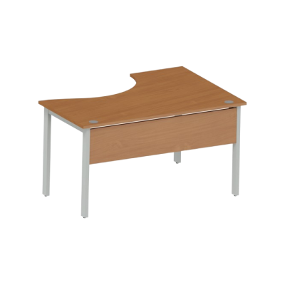 Biurko BN-140L FE buk Bawaria + Szara Platyna