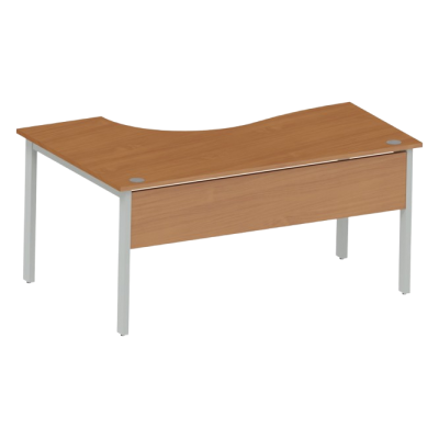 Biurko BN-140P FE Buk Bawaria + Szara Platyna